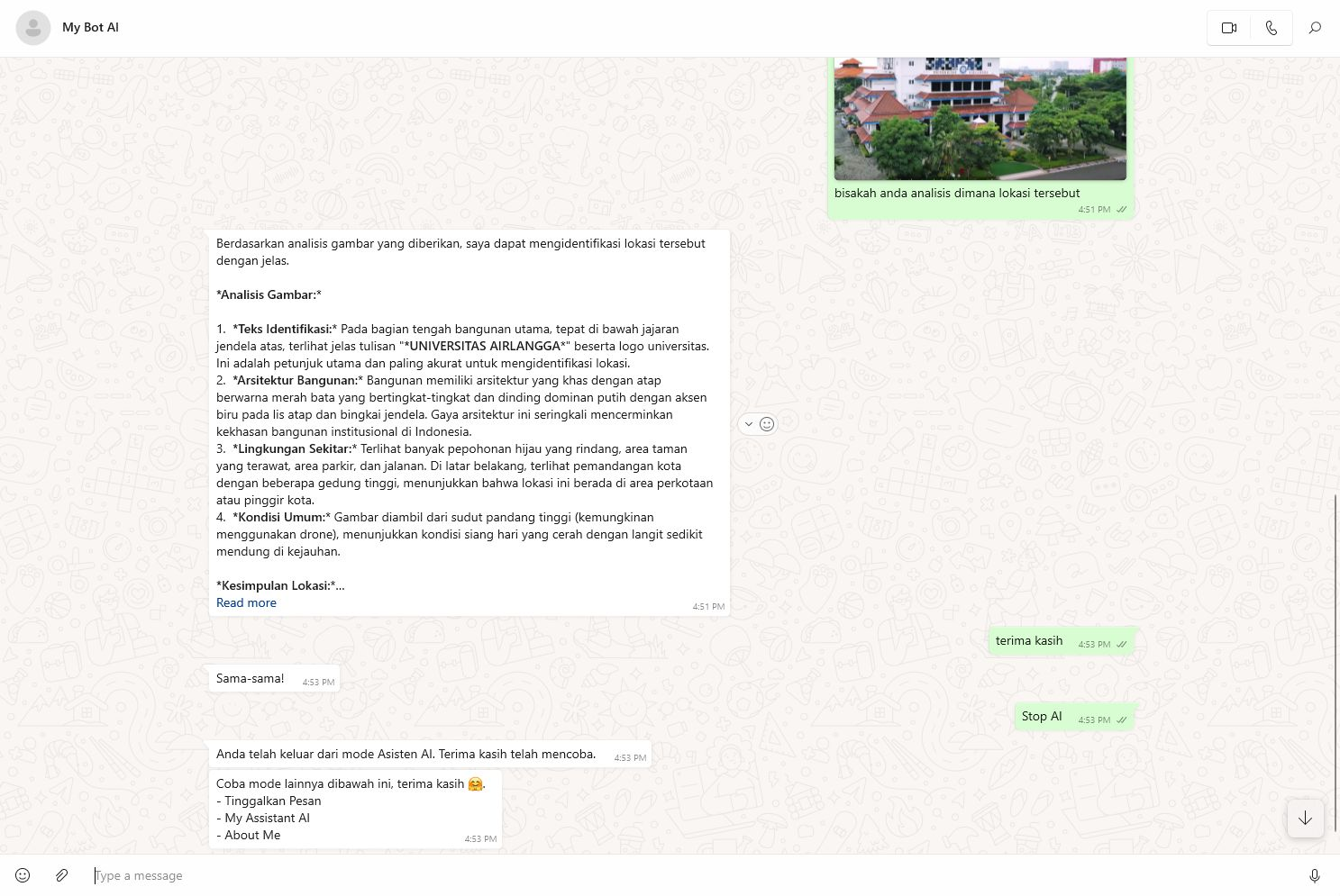 WhatsApp Chatbot Cerdas screenshot 5