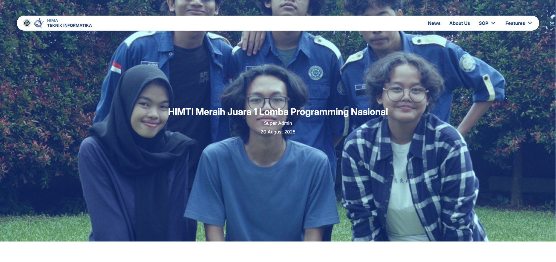 Website Profil HIMTI UNAIR 2025 screenshot 3