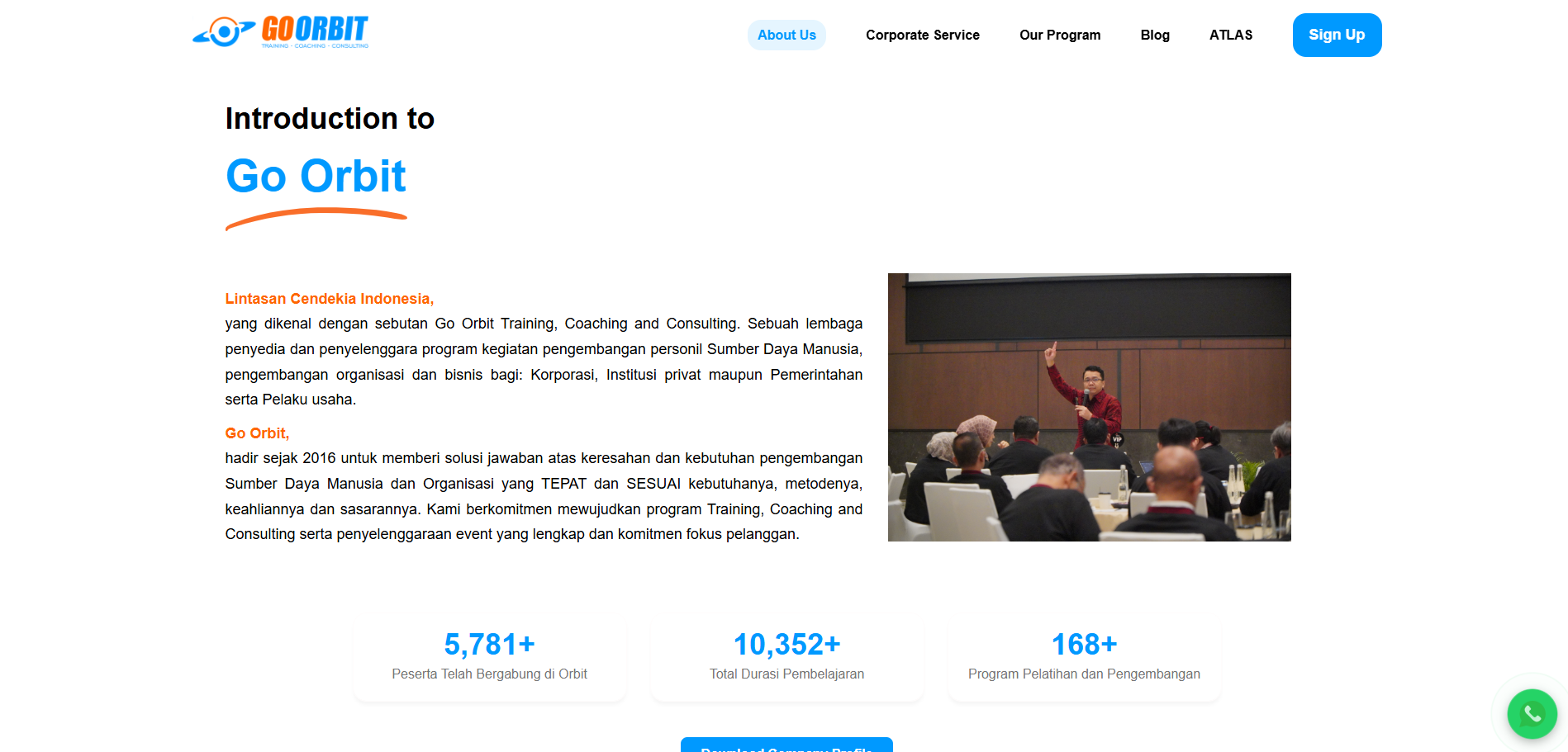 Website Perusahaan Go-orbit screenshot 2